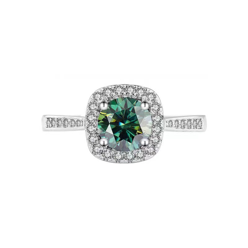 [B001]The Classic Square package Moissanite Ring