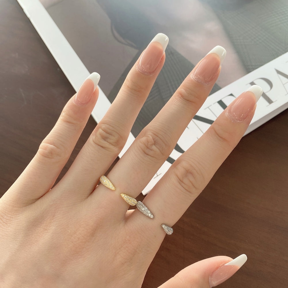[G74]S925 Sterling Silver Minimalist Daily Wear Cubic zircon band