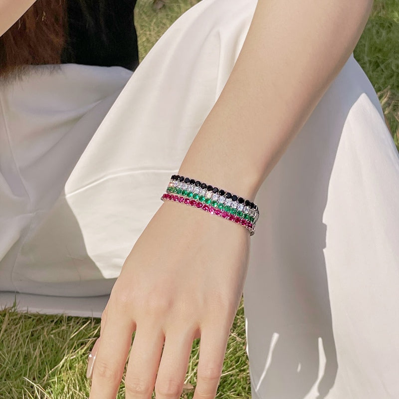 [G104]S925 Fashion Cubic Zirconia Bracelet