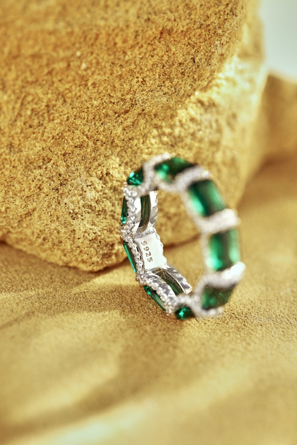 [G73]S925 Sterling Silver Christmas Gift for Grandma Ring band