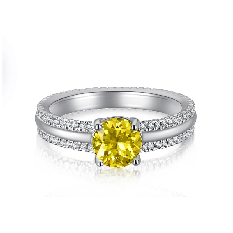 [G05] S925 Sterling Silver Cute Ins Style Cubic Zirconia Ring