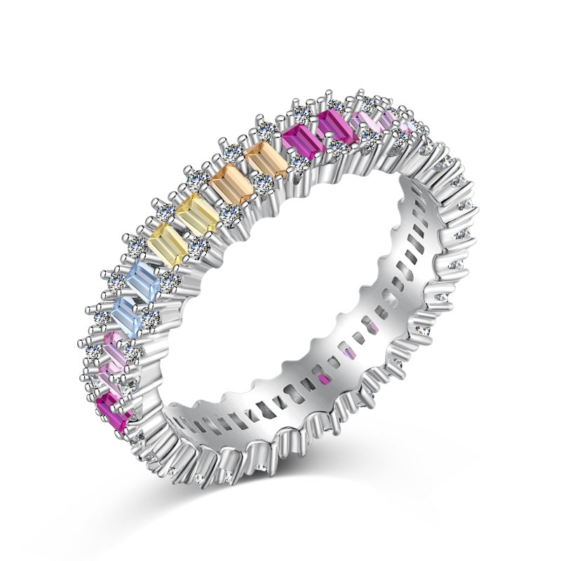 [G80]S925 Sterling Silver Candy Ring Band