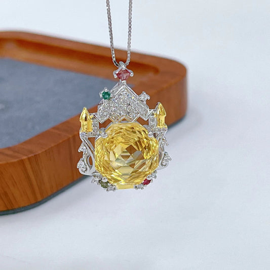 [KESAI]#CB-54 Citrine  Pendant