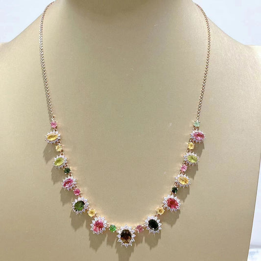 [KESAI]#CB-23 Tourmaline Necklace