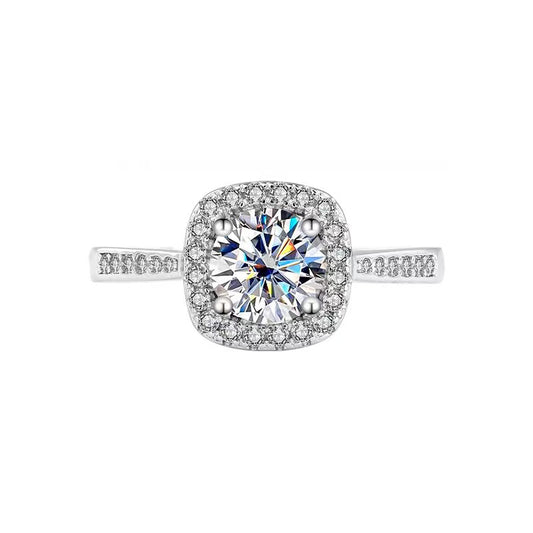 [B001]The Classic Square package Moissanite Ring