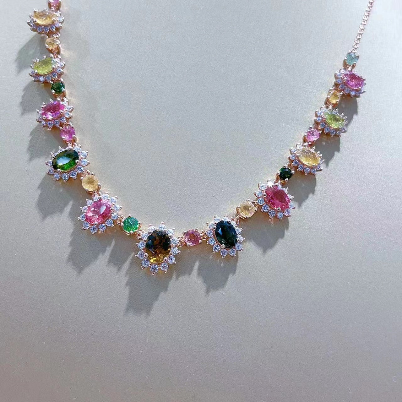 [KESAI]#CB-23 Tourmaline Necklace