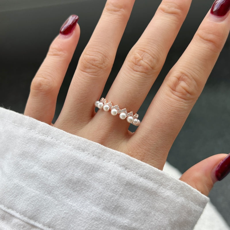 [G71]S925 Sterling Silver INS Style Latest Ring Band Classic Matching