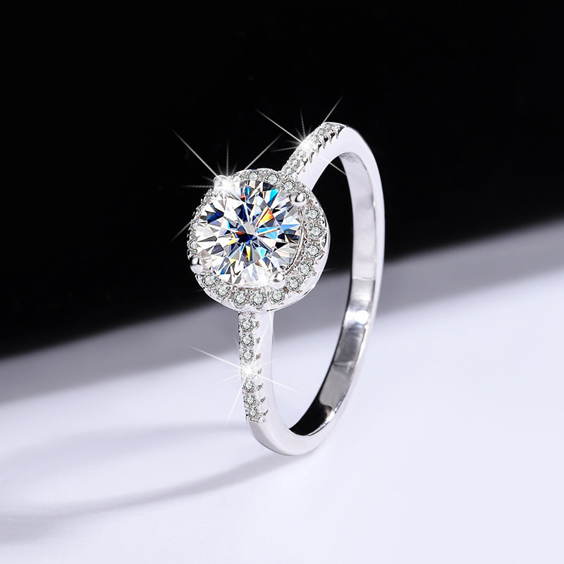[B002]The Classic Round Wrap Moissanite Ring