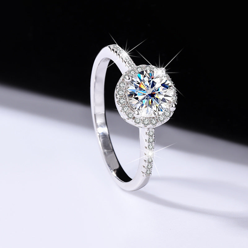 [B002]The Classic Round Wrap Moissanite Ring