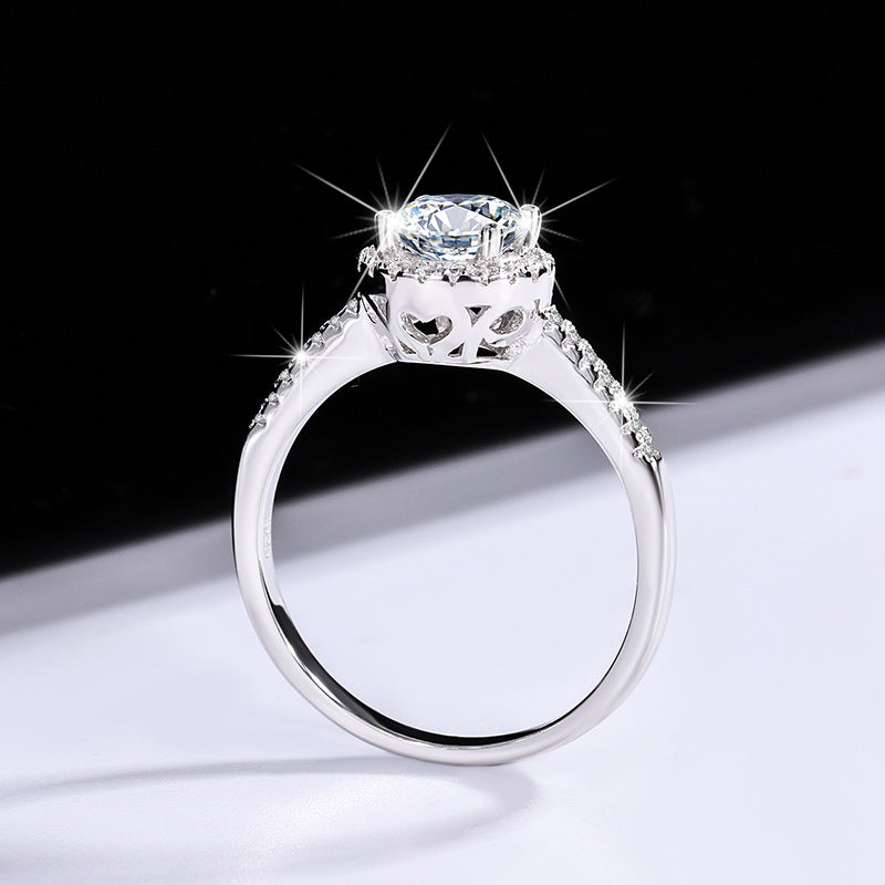 [B002]The Classic Round Wrap Moissanite Ring