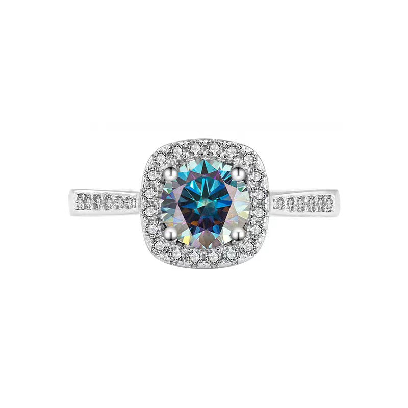 [B001]The Classic Square package Moissanite Ring