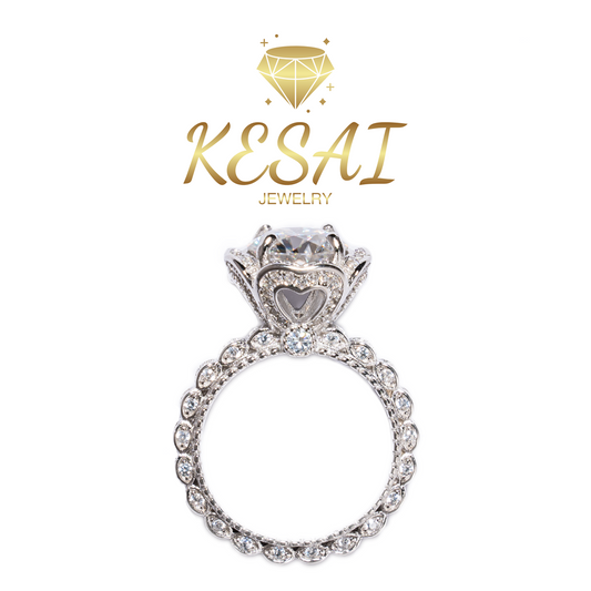 [KESAI]#Z24-Rose Manor【3ct Moissanite Ring (50% off special price)】