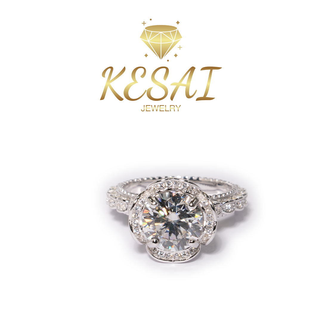 [KESAI]#Z24-Rose Manor【3ct Moissanite Ring (50% off special price)】