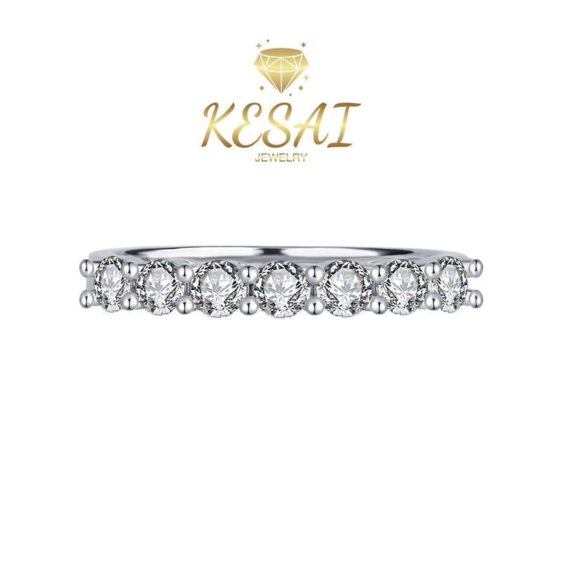 [A01] S925 Sterling Silver Moissanite Ring Band Matching